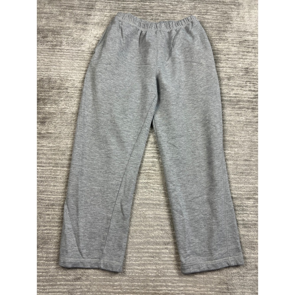 Villager Sport Sweatpants Womens S Gray Liz Claiborne Petite Straight Leg Fleece